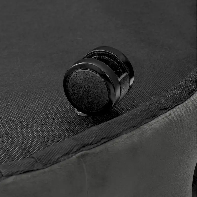 Corvus Chesterfield Round Tufted Velvet Ottoman with Casters-10