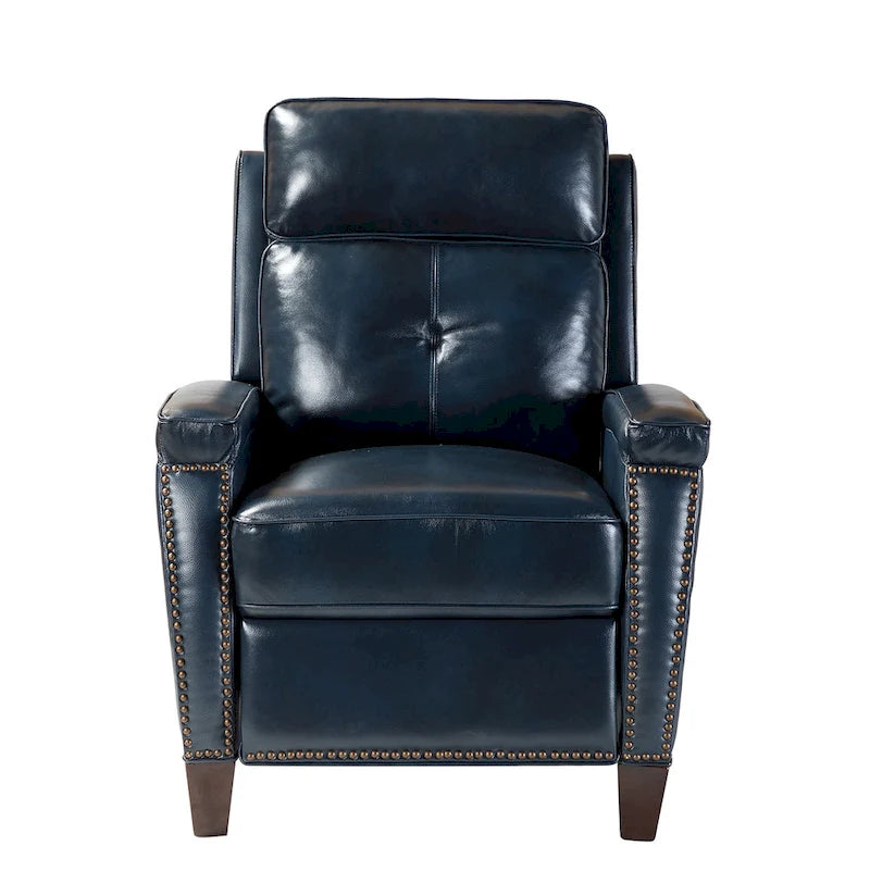 Gaspar Mid-Century Modern Pushback Recliner with Nailhead Trim by HULALA HOME-8
