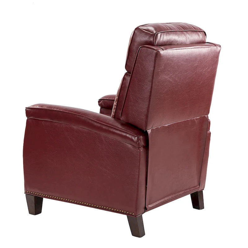 Gaspar Mid-Century Modern Pushback Recliner with Nailhead Trim by HULALA HOME-19