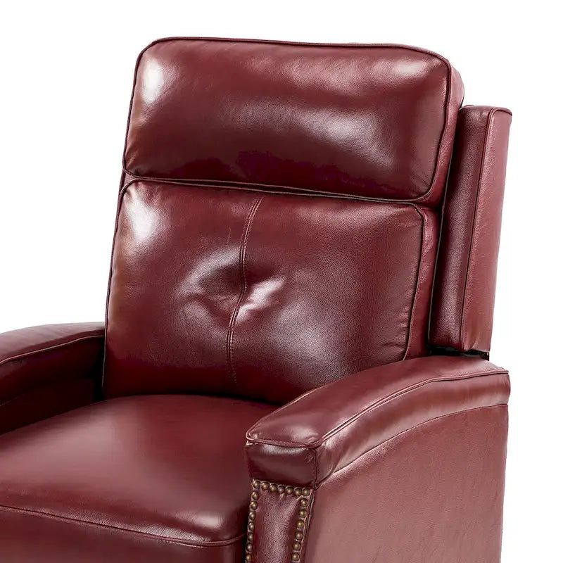 Gaspar Mid-Century Modern Pushback Recliner with Nailhead Trim by HULALA HOME-22