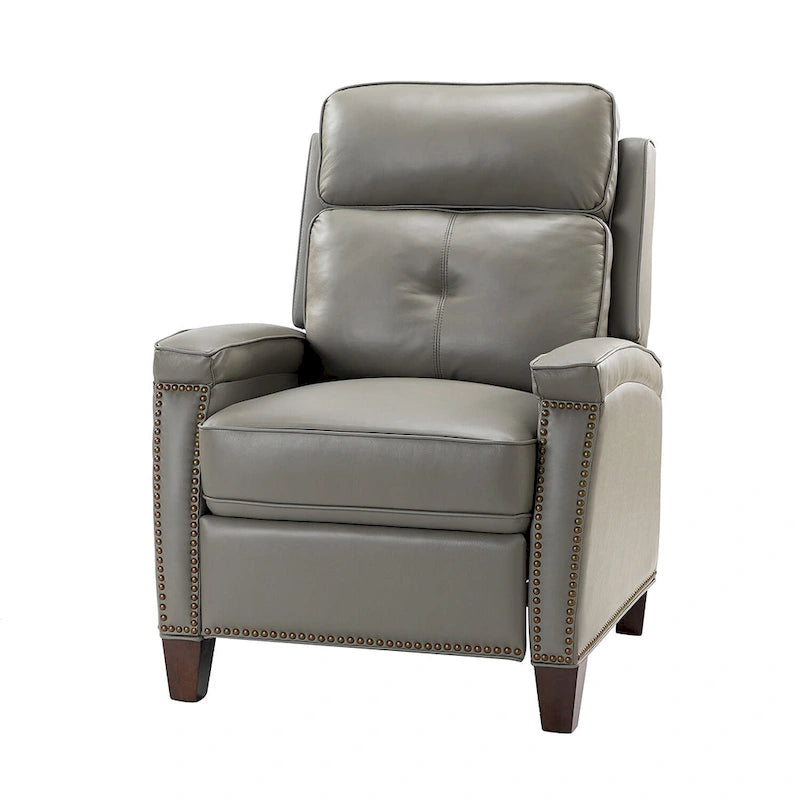 Gaspar Mid-Century Modern Pushback Recliner with Nailhead Trim by HULALA HOME-32