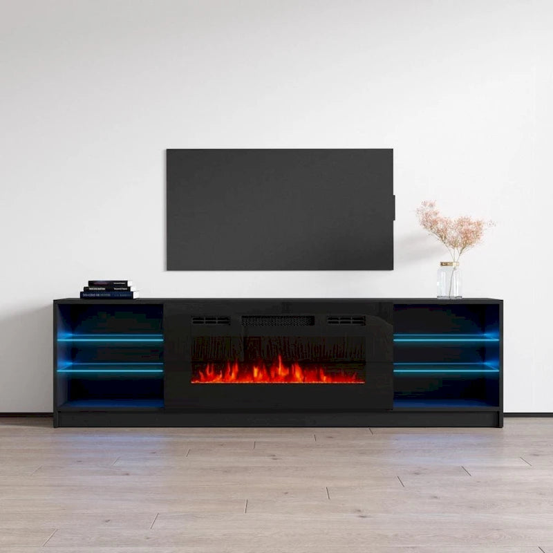 Strick & Bolton Amsden Electric Fireplace TV Stand