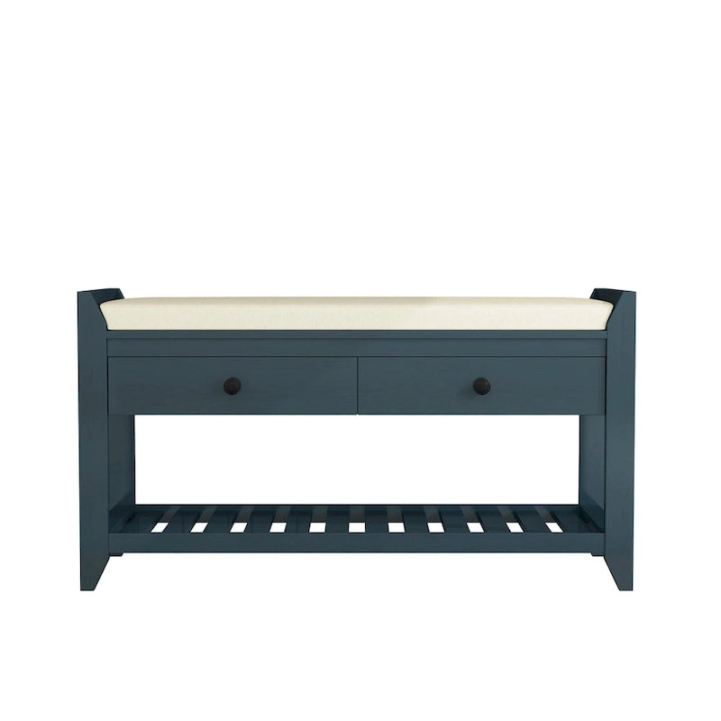 Entryway Storage Bench with Drawers-8