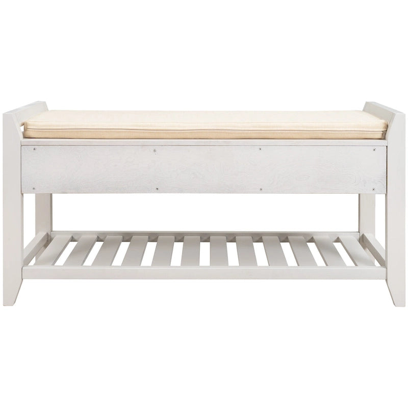 Entryway Storage Bench with Drawers-14