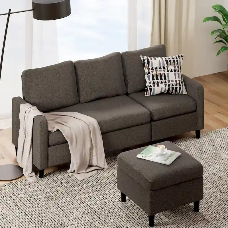 Priage by ZINUS Convertible Sectional Sofa with Reversible Chaise-13