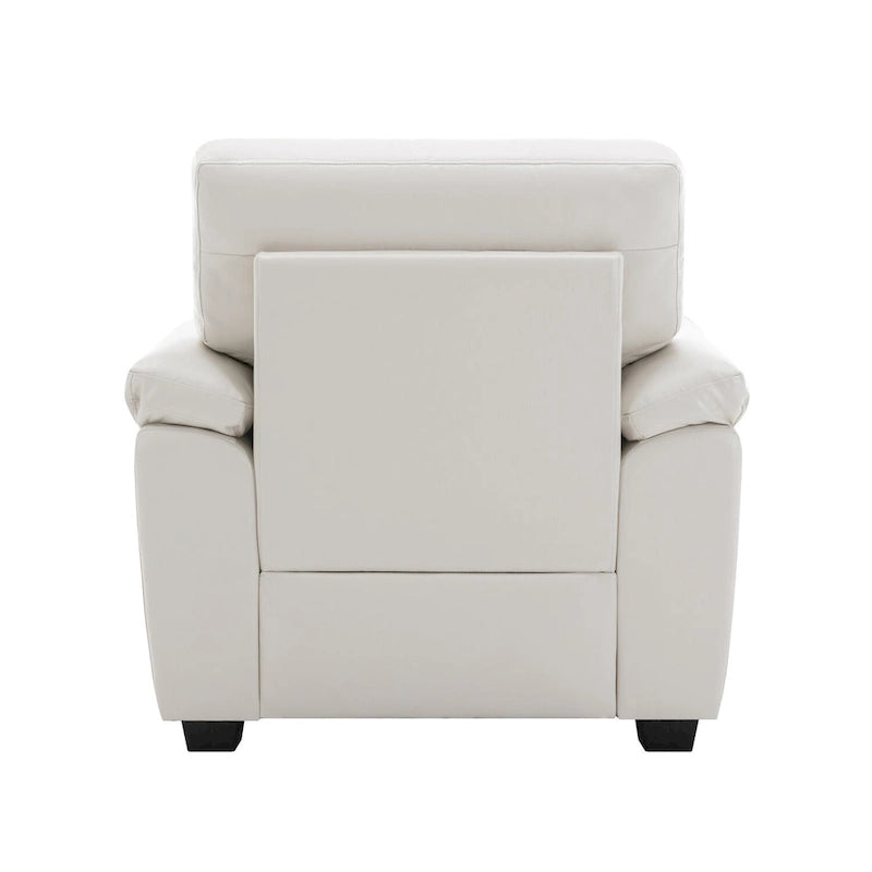 Morden Fort Upholstered Living Room Set, 2 Pieces - Faux Leather chair, Loveseat-9