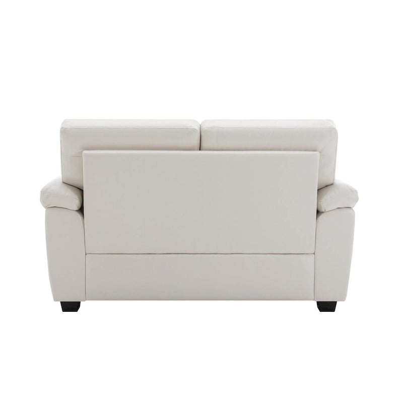 Morden Fort Upholstered Living Room Set, 2 Pieces - Faux Leather chair, Loveseat-11