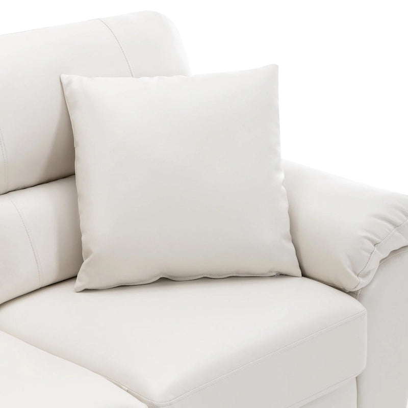 Morden Fort Upholstered Living Room Set, 2 Pieces - Faux Leather chair, Loveseat-13