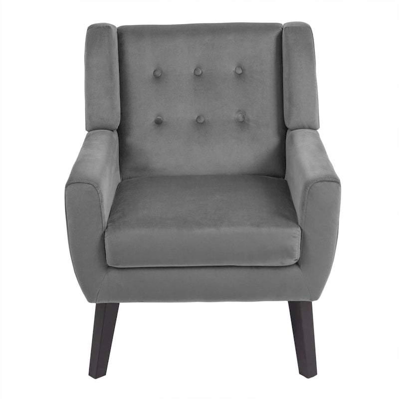 Set of 2 Velvet Living Room Accent Chair Upholstered Armchair-15