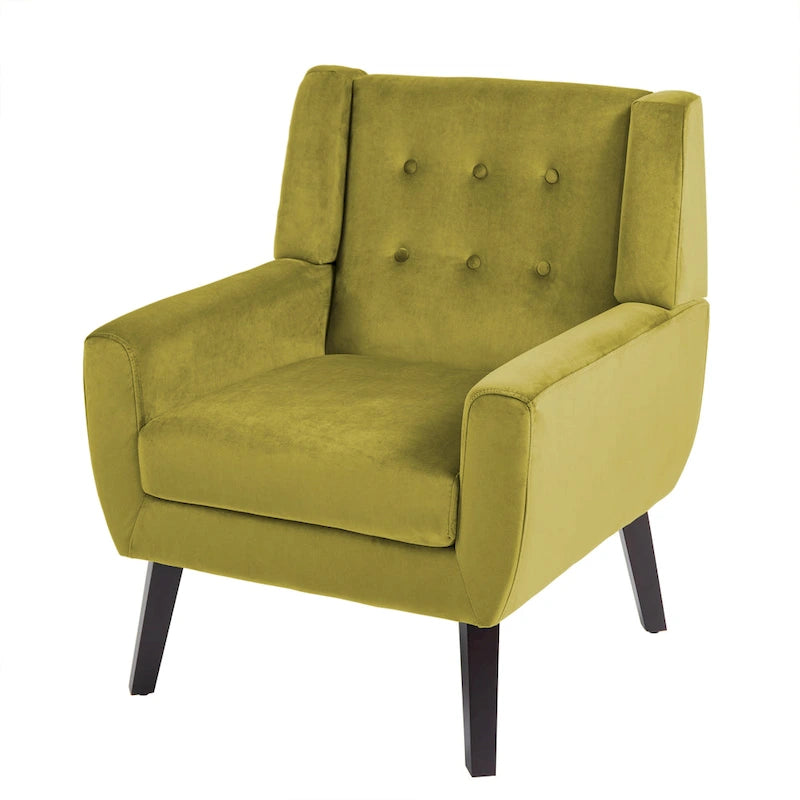 Set of 2 Velvet Living Room Accent Chair Upholstered Armchair-23