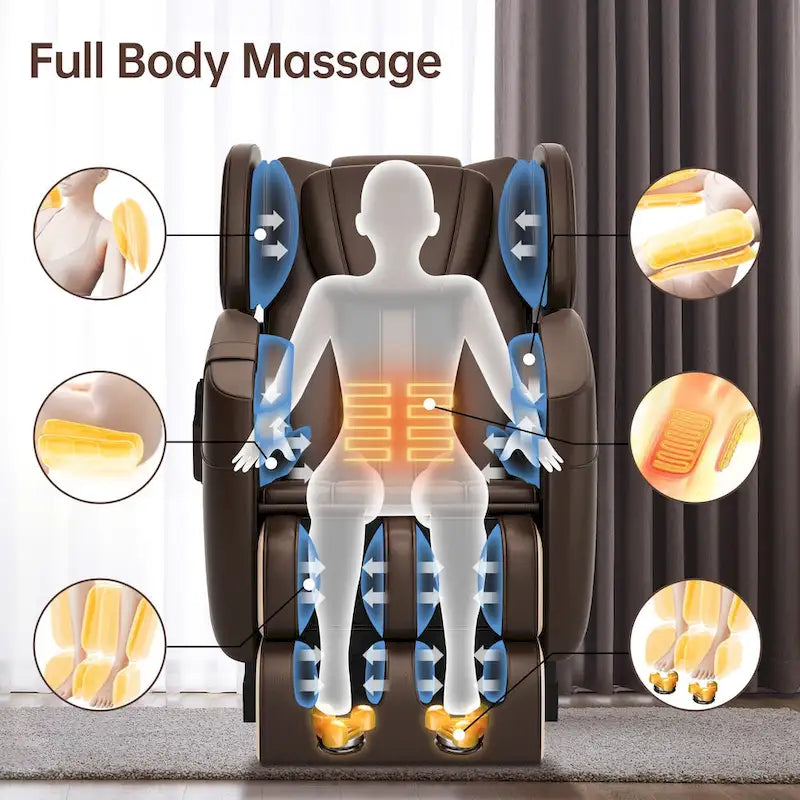 Ukuowu Favor-SS01 heated Full Body Massage Chair with zero gravity mode and Bluetooth music player-12