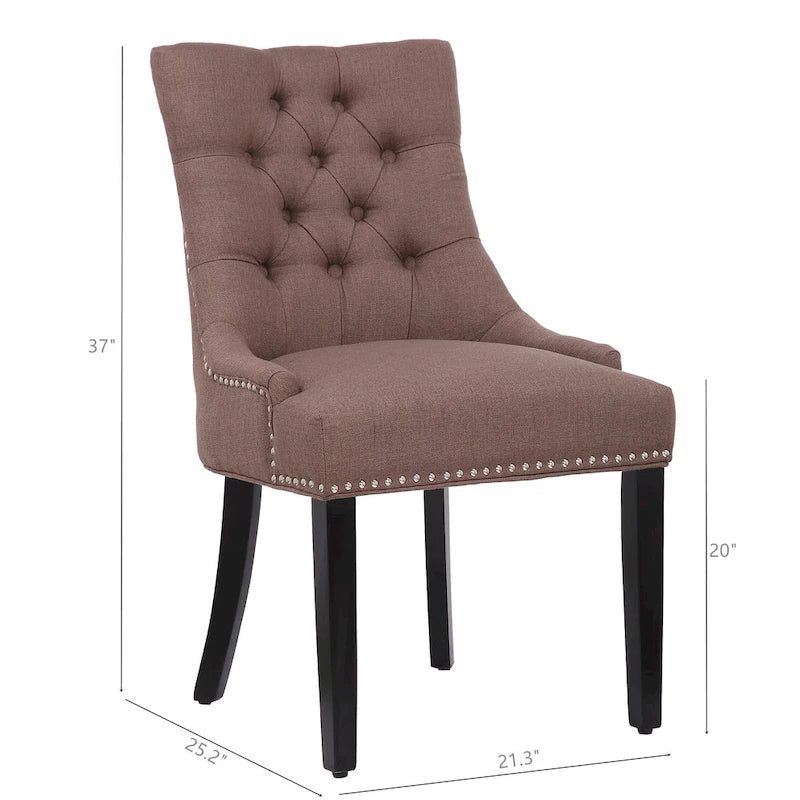 Grandview Tufted Dining Chair (Set of 2) Upholstered-2