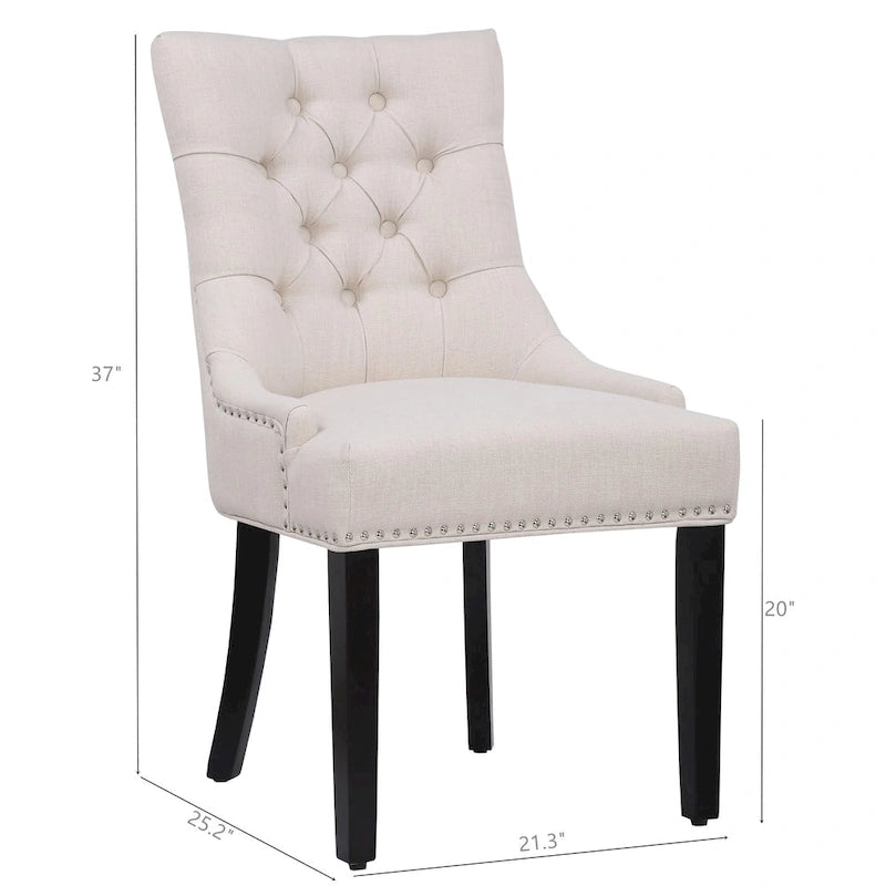 Grandview Tufted Dining Chair (Set of 2) Upholstered-12