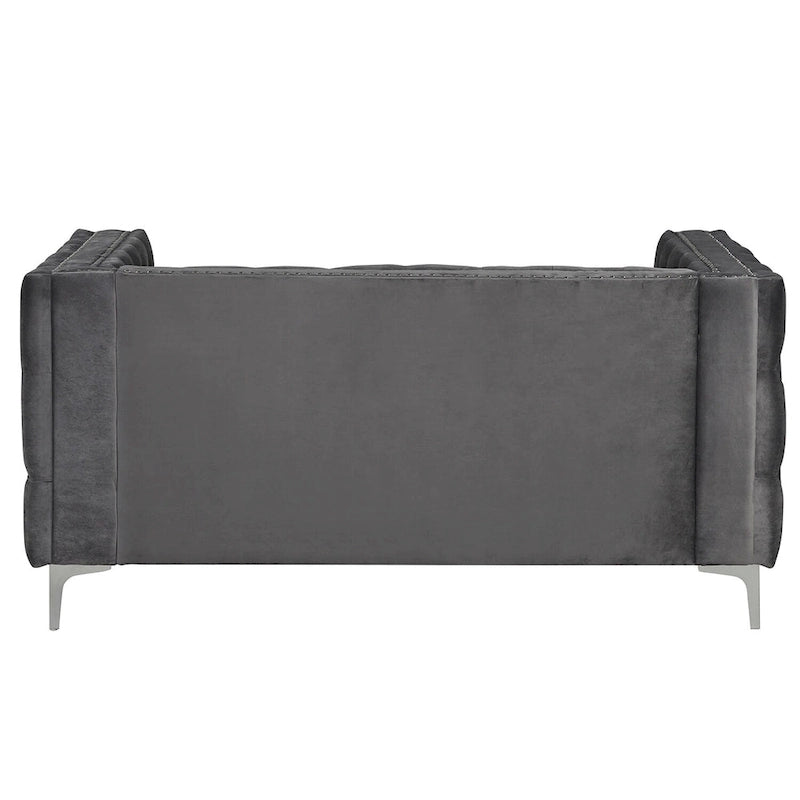 Morden Fort Modern Loveseat with Deep Dutch Velvet Iron Legs-10