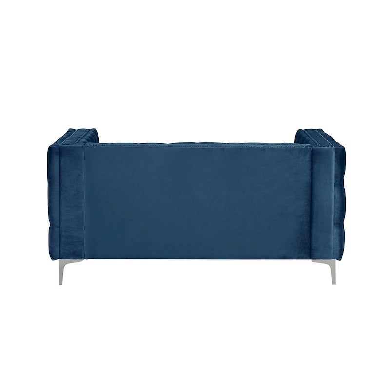 Morden Fort Modern Loveseat with Deep Dutch Velvet Iron Legs-16
