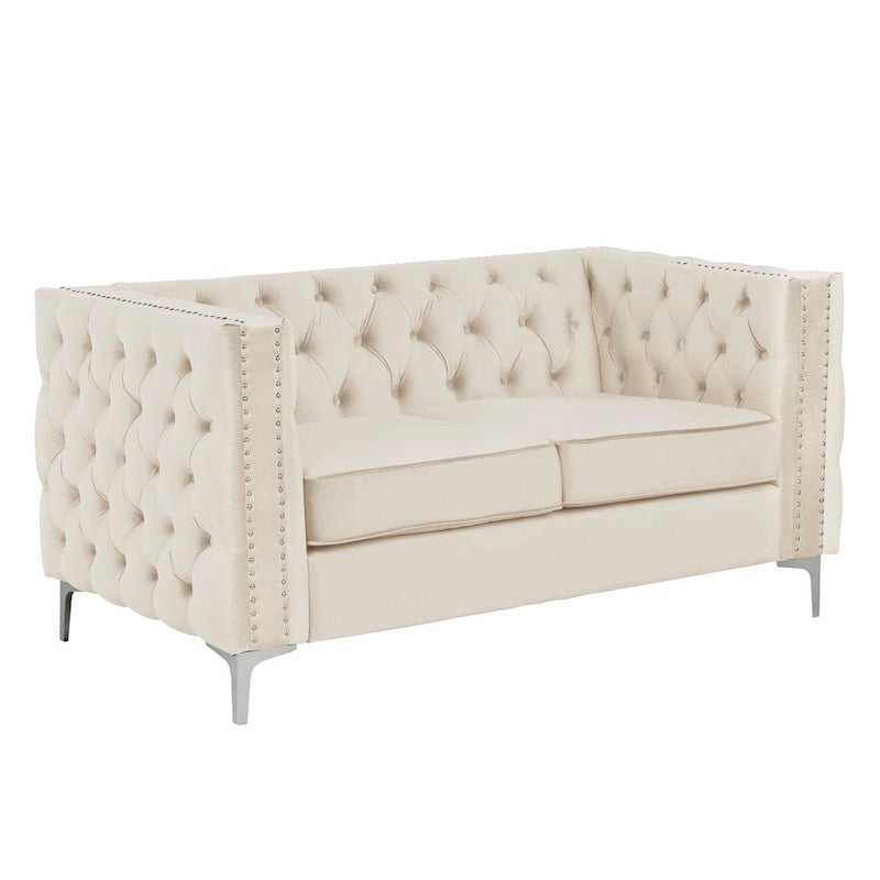 Morden Fort Modern Loveseat with Deep Dutch Velvet Iron Legs-20