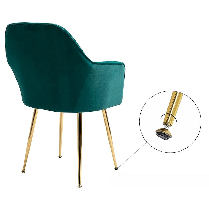 AVAWING Upholstered Dining Chair (Set of 6) Velvet Accent Arm Chair-23