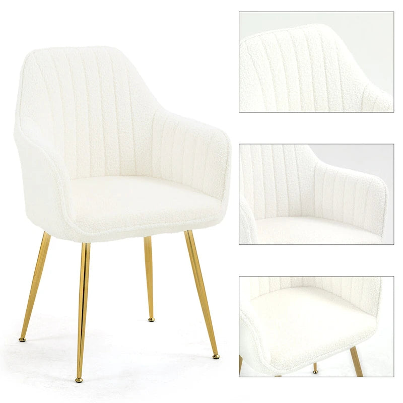 AVAWING Upholstered Dining Chair (Set of 6) Velvet Accent Arm Chair-27