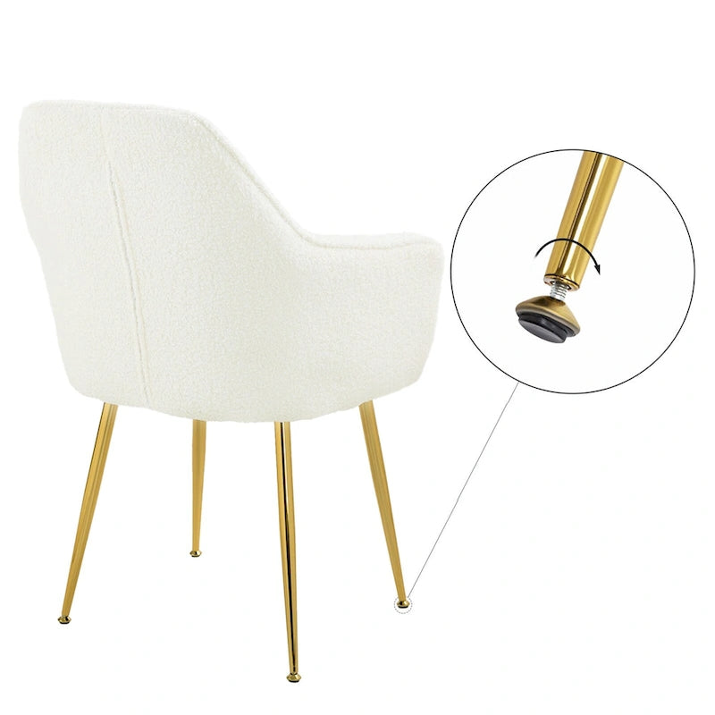 AVAWING Upholstered Dining Chair (Set of 6) Velvet Accent Arm Chair-29