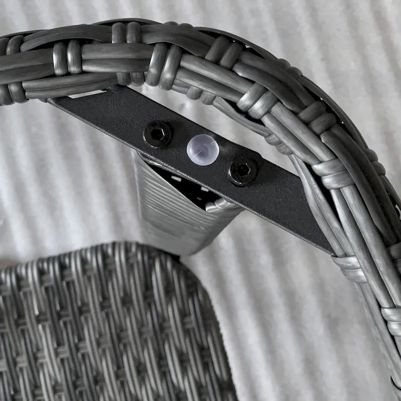 Outsunny Rattan Coffee Table with Storage Shelf, Wicker Side Table with Glass Top, Outdoor End Table for Garden, Porch, Backyard-8