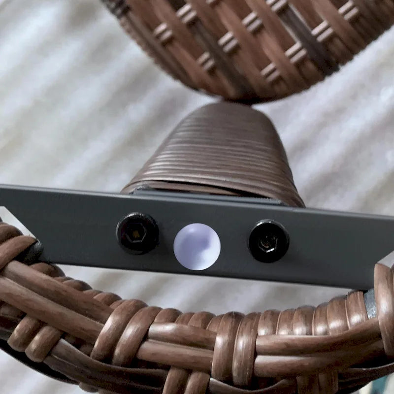 Outsunny Rattan Coffee Table with Storage Shelf, Wicker Side Table with Glass Top, Outdoor End Table for Garden, Porch, Backyard-15