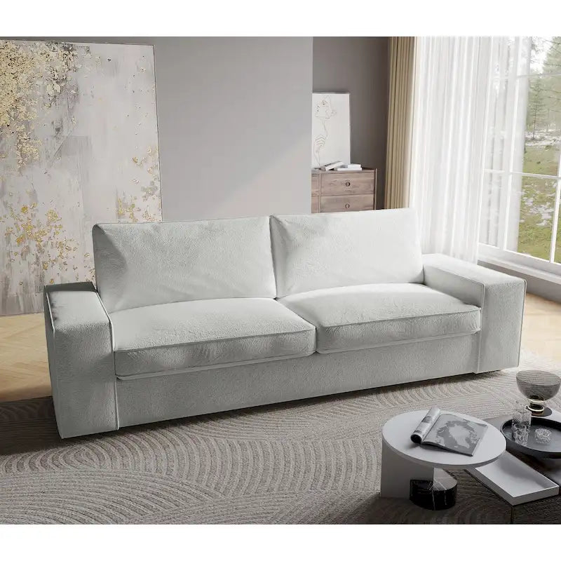 80 Modern Loveseat Couch 3 Seater Sofa-33