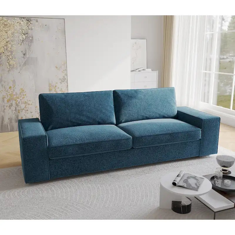 80 Modern Loveseat Couch 3 Seater Sofa-34