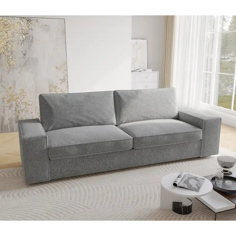 80 Modern Loveseat Couch 3 Seater Sofa-36