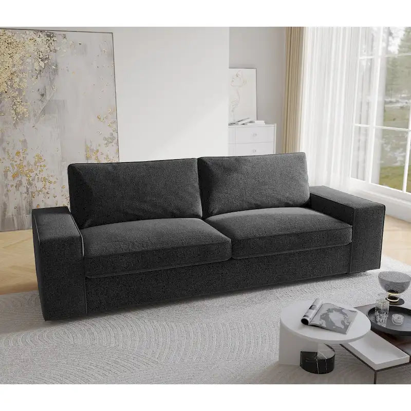 80 Modern Loveseat Couch 3 Seater Sofa-18