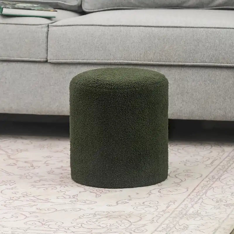 Adeco Footrest Ottoman 13 inches Fabric Stool for Living Room Bedroom-38