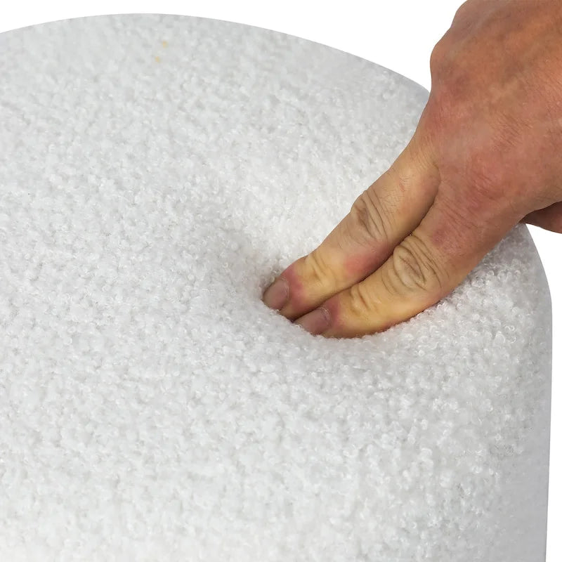 Adeco Footrest Ottoman 13 inches Fabric Stool for Living Room Bedroom-14