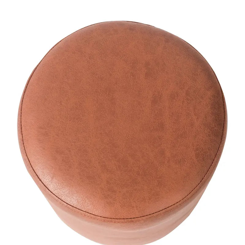 Adeco Footrest Ottoman 13 inches Fabric Stool for Living Room Bedroom-17