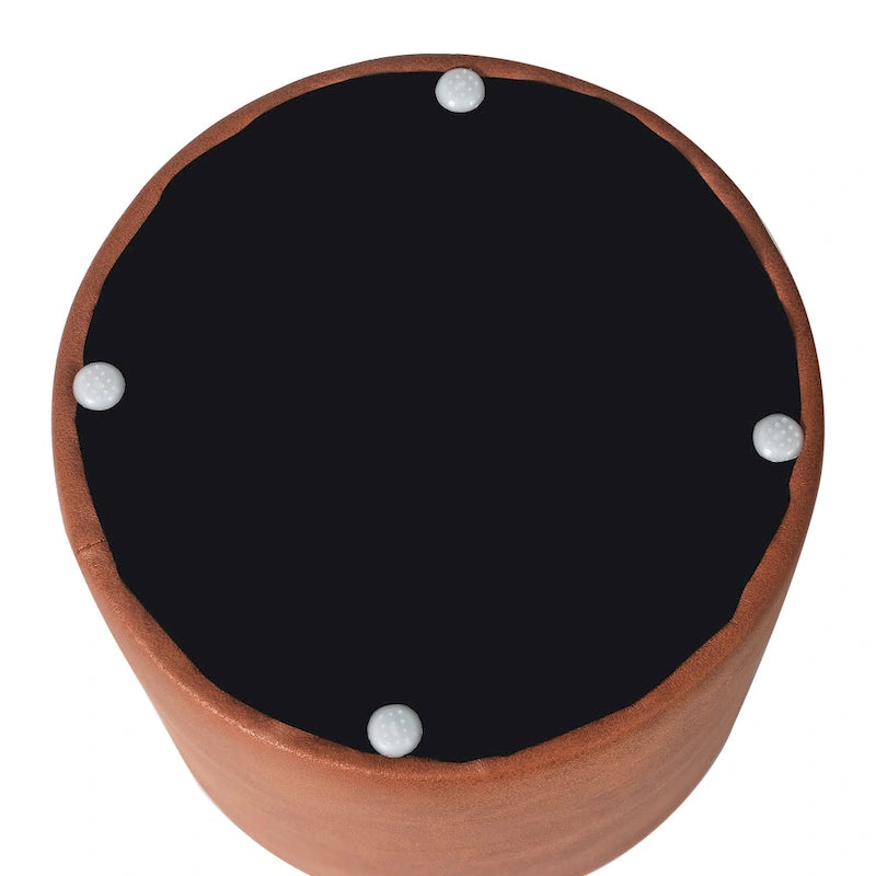 Adeco Footrest Ottoman 13 inches Fabric Stool for Living Room Bedroom-21