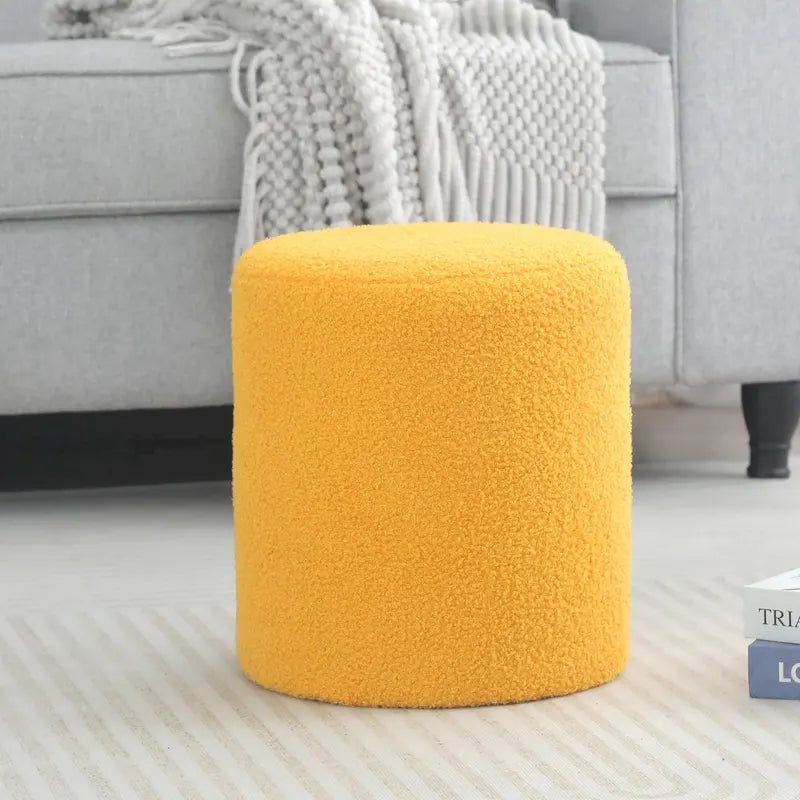 Adeco Footrest Ottoman 13 inches Fabric Stool for Living Room Bedroom-29