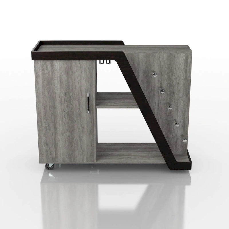 Furniture of America Tern Modern 6-shelf Mobile Wine Cabinet-3