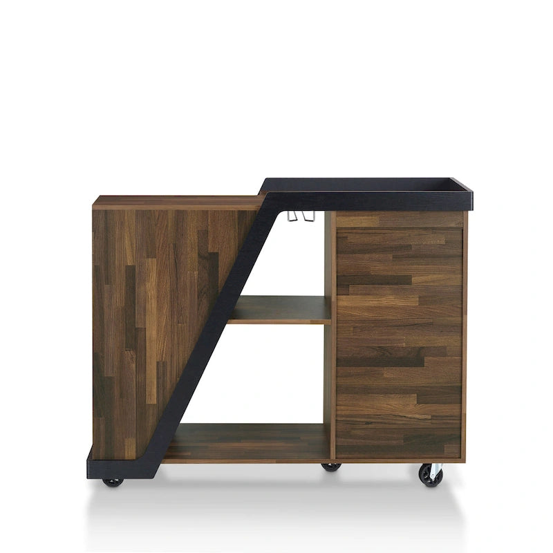 Furniture of America Tern Modern 6-shelf Mobile Wine Cabinet-10