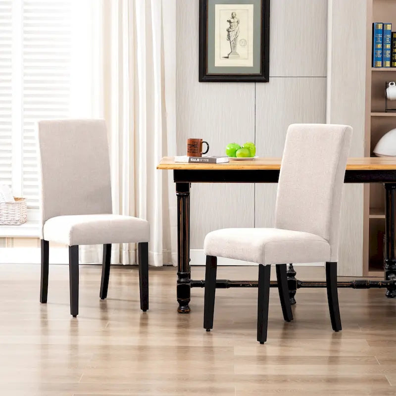 Grandview Upholstered Linen Fabric Dining Chair (Set of 2)-35