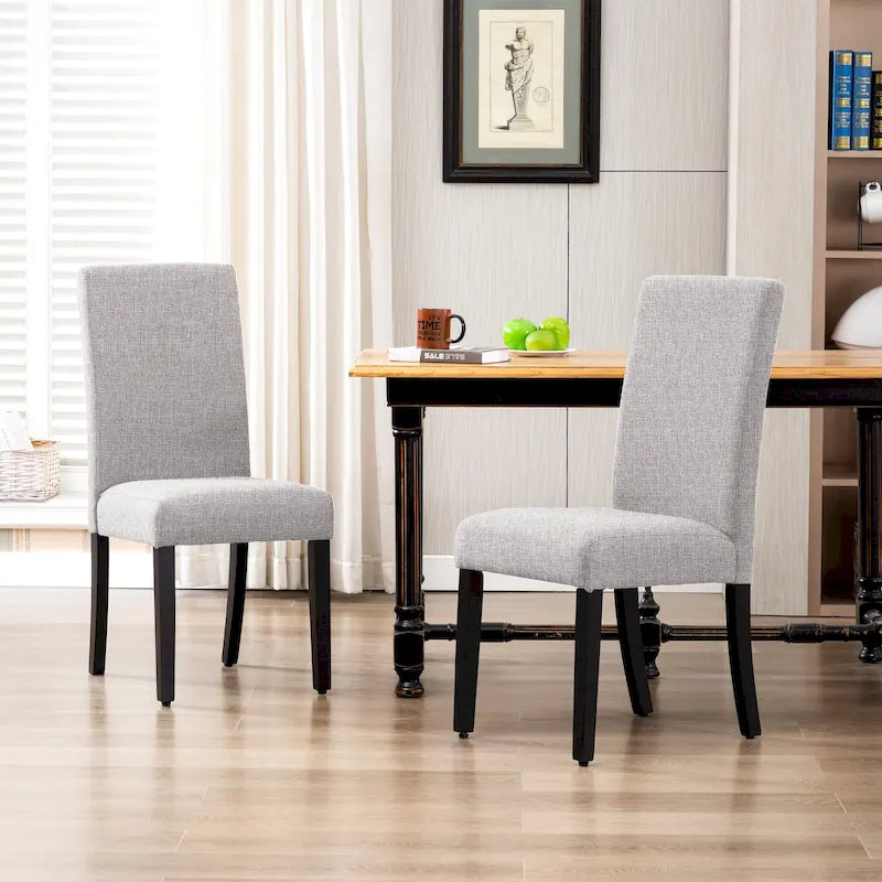 Grandview Upholstered Linen Fabric Dining Chair (Set of 2)-36