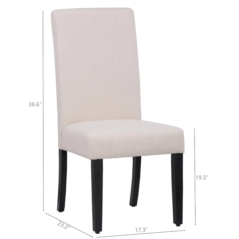 Grandview Upholstered Linen Fabric Dining Chair (Set of 2)-11