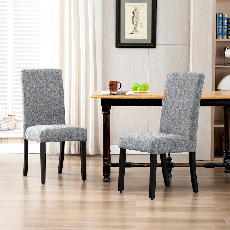 Grandview Upholstered Linen Fabric Dining Chair (Set of 2)-28