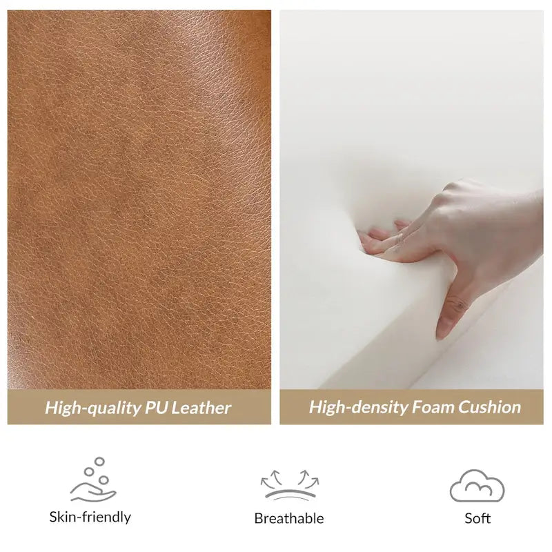 Patrick Mid-century Vegan Leather Solid Wood Recliner Set of 2 by HULALA HOME-4