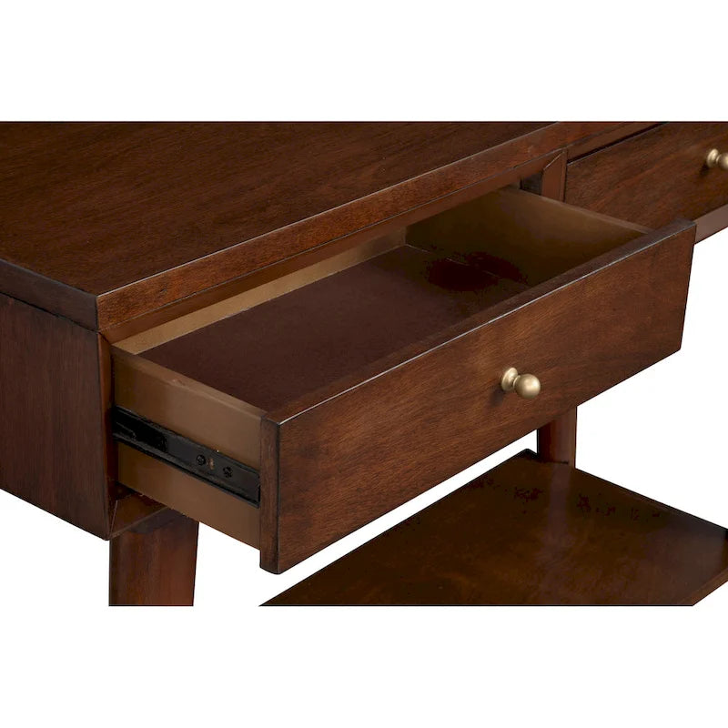 Alpine Furniture Flynn Mid Century Modern Console Table with 2 Drawers-9