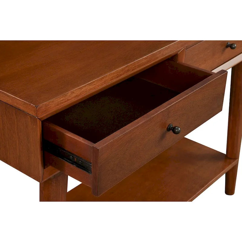Alpine Furniture Flynn Mid Century Modern Console Table with 2 Drawers-13