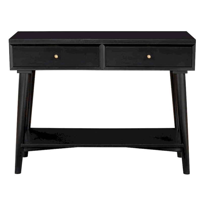 Alpine Furniture Flynn Mid Century Modern Console Table with 2 Drawers-25