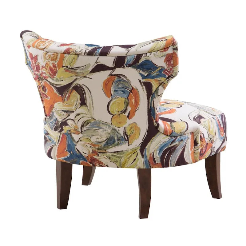 Madison Park Bree Hourglass Tufted Armless Chair-7