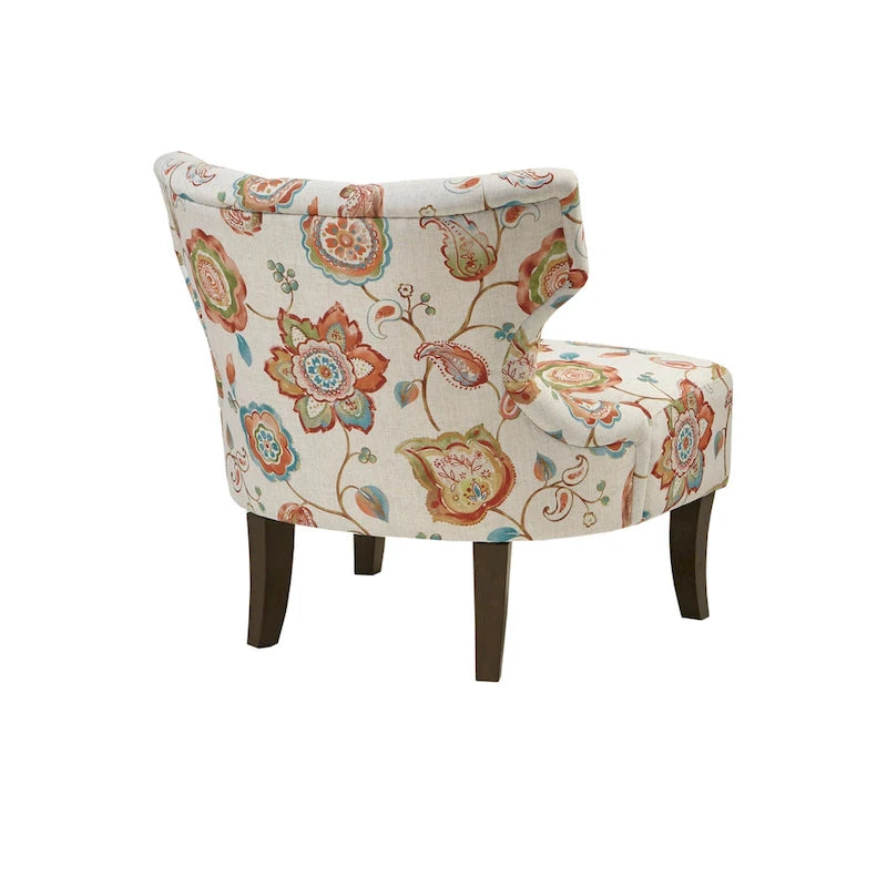 Madison Park Bree Hourglass Tufted Armless Chair-16