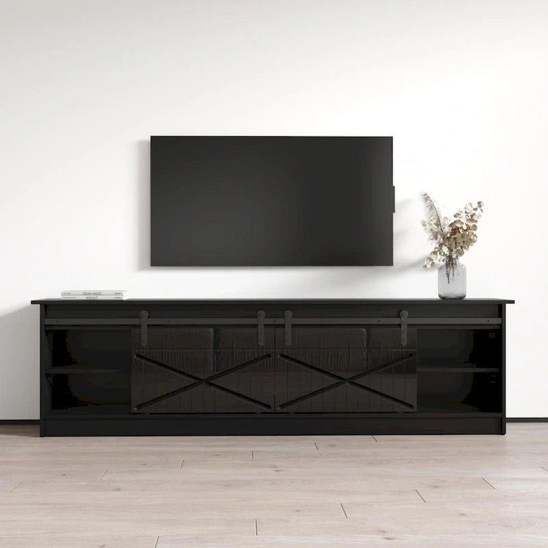 Granero BL-EF Electric Fireplace 79 TV Stand-4