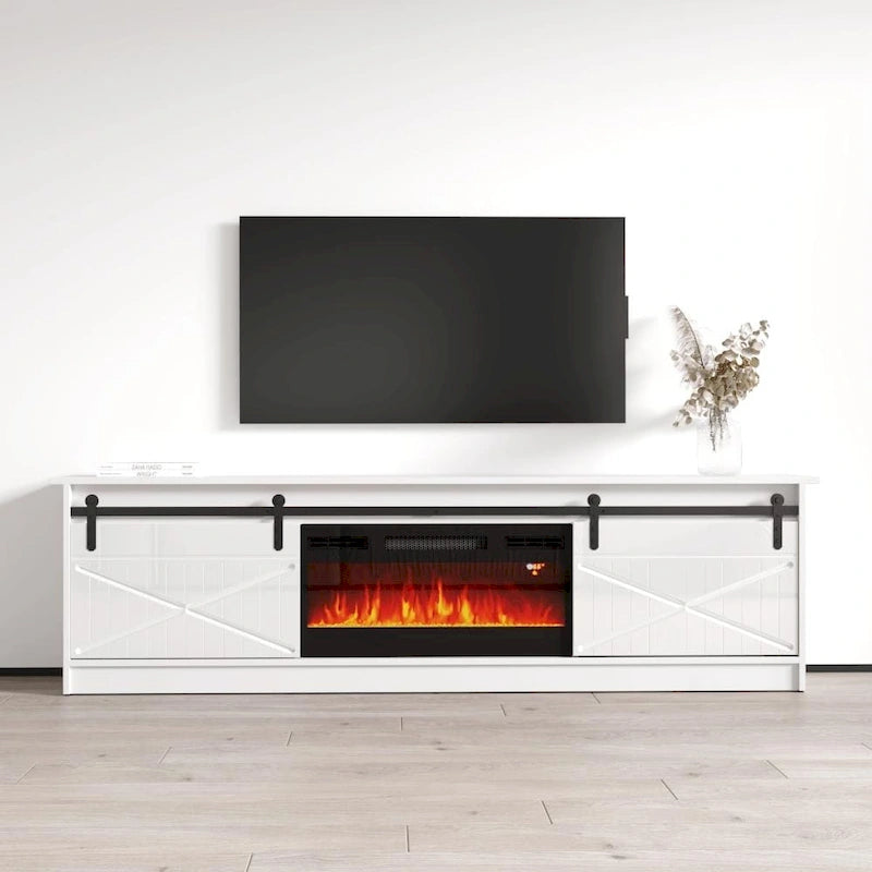 Granero BL-EF Electric Fireplace 79 TV Stand-11