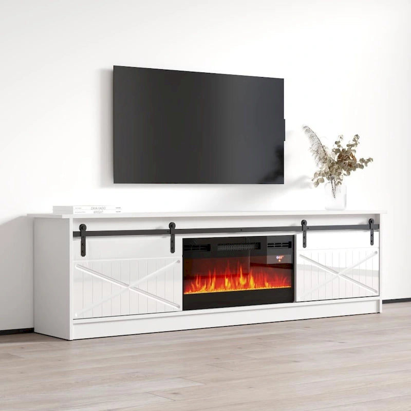 Granero BL-EF Electric Fireplace 79 TV Stand-12