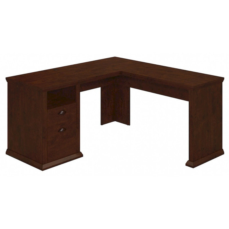 Bush Furniture Yorktown 60W L Shaped Office Desk with Storage-2